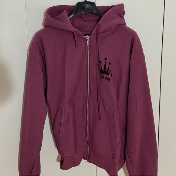 Pink Stussy StÃ¼ssy Hoodie Rosa Apparel Basic Stussy Zip Hoodie